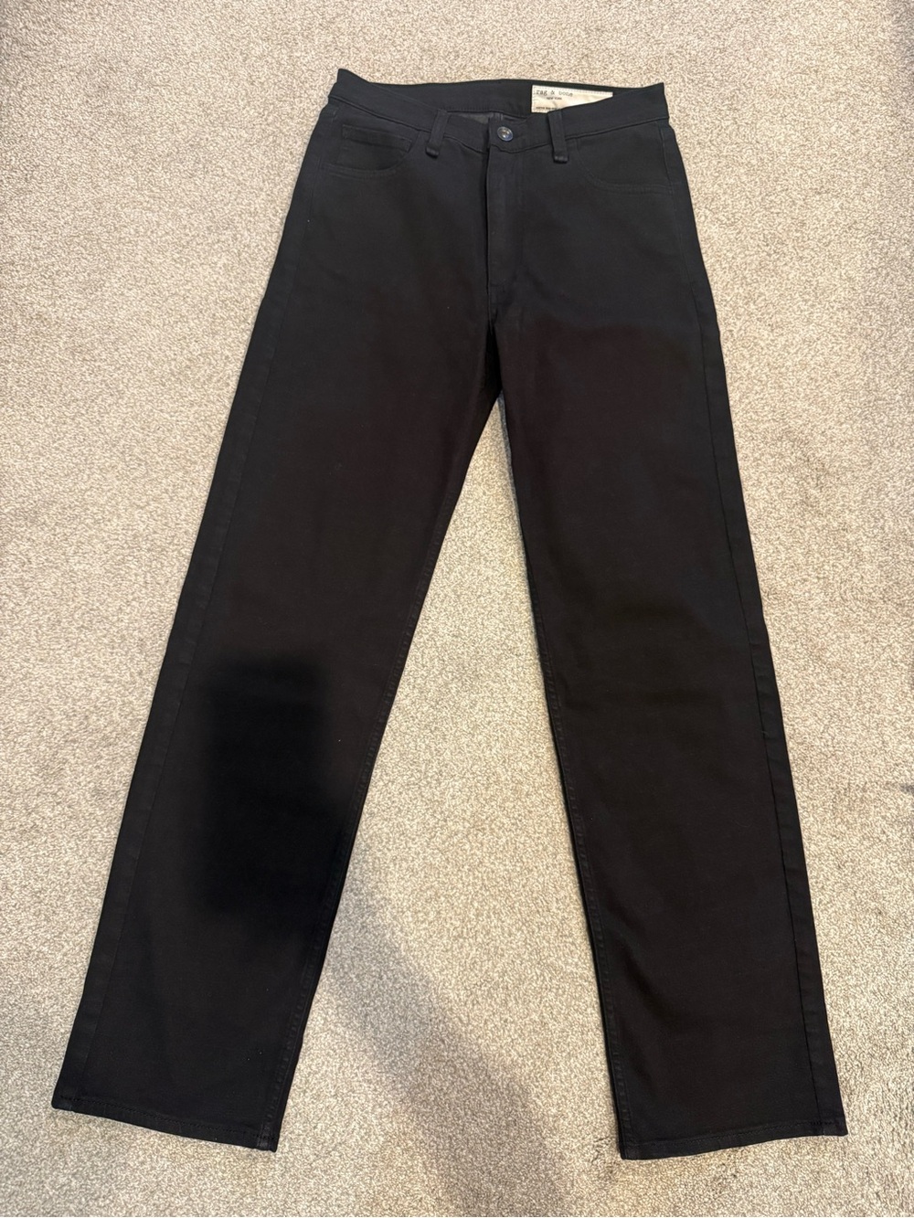 rag & bone Straight Black Men's Jeans
